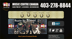 Desktop Screenshot of musiccentrecanada.com